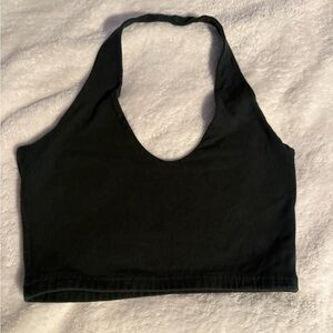 Brandy Melville dark green halter top
